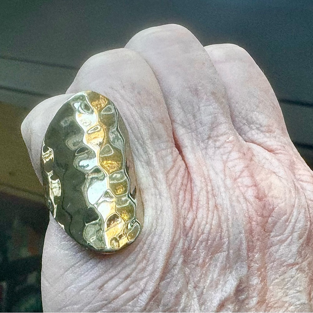Gold Hammered Ring